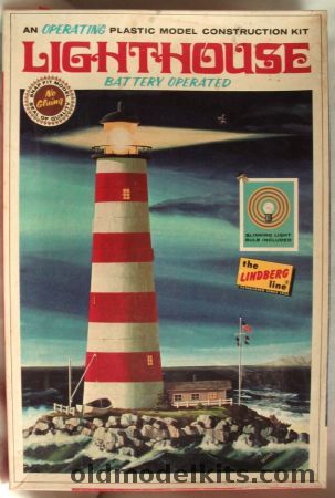 Lindberg Operating Lighthouse - Battery Operated, 331-300 plastic model kit